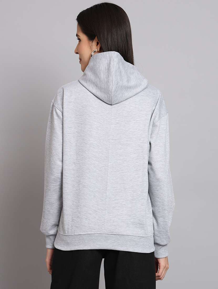 women printed long sleeve hooded sweatshirt - 22107522 -  Standard Image - 3