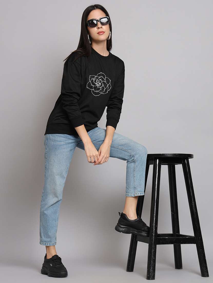 women printed long sleeve sweatshirt - 22107543 -  Standard Image - 3