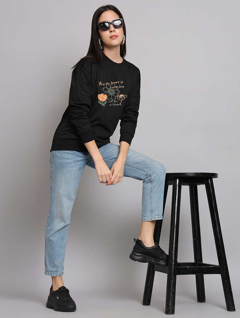 women printed long sleeve sweatshirt - 22107544 -  Standard Image - 3