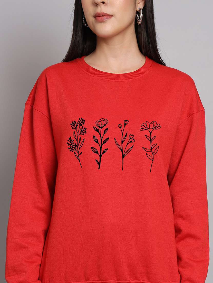 women printed long sleeve sweatshirt - 22107546 -  Standard Image - 3