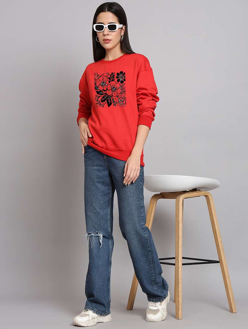 women printed long sleeve sweatshirt - 22107547 -  Standard Image - 3