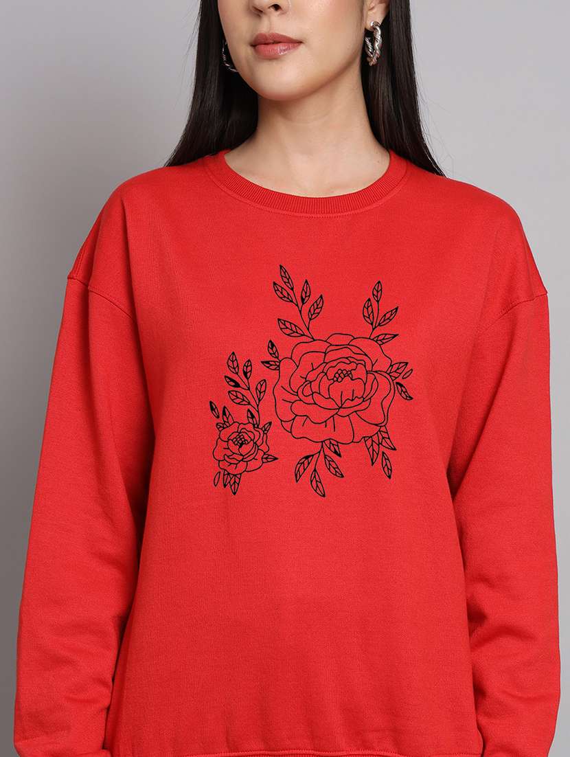 women printed long sleeve sweatshirt - 22107548 -  Standard Image - 3