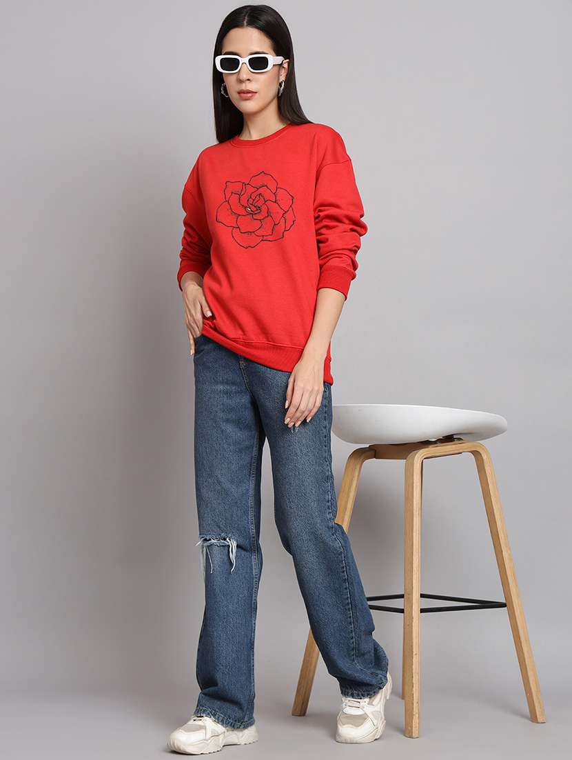 women printed long sleeve sweatshirt - 22107549 -  Standard Image - 3