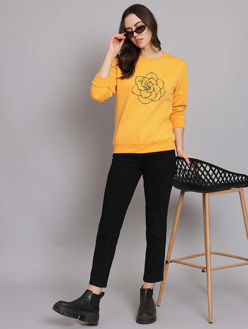 women printed long sleeve sweatshirt - 22107554 -  Standard Image - 3
