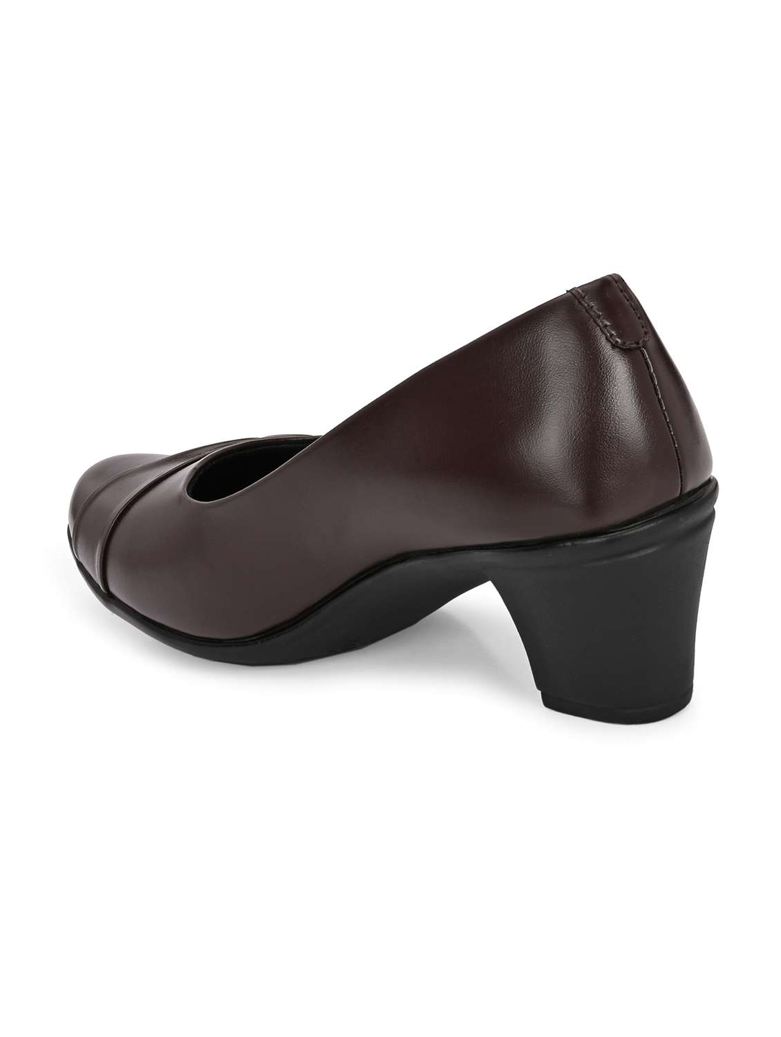 women brown slip on formal shoe - 22107633 -  Standard Image - 3