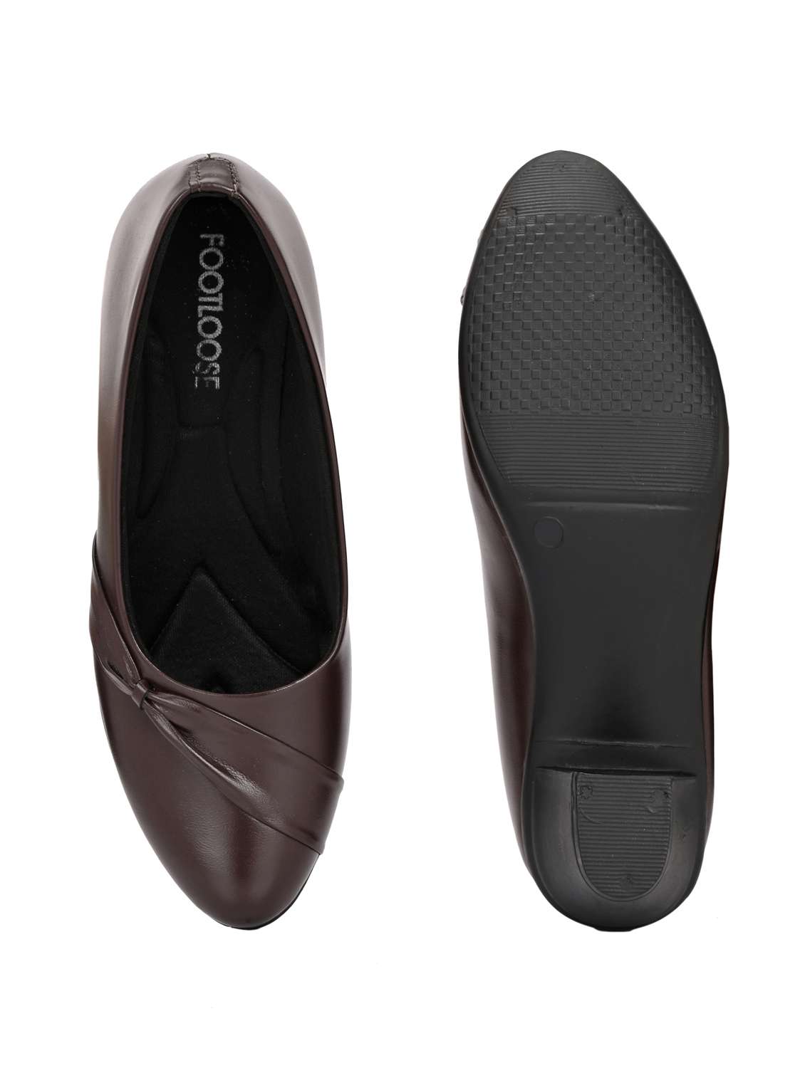 women brown slip on formal shoe - 22107633 -  Standard Image - 5