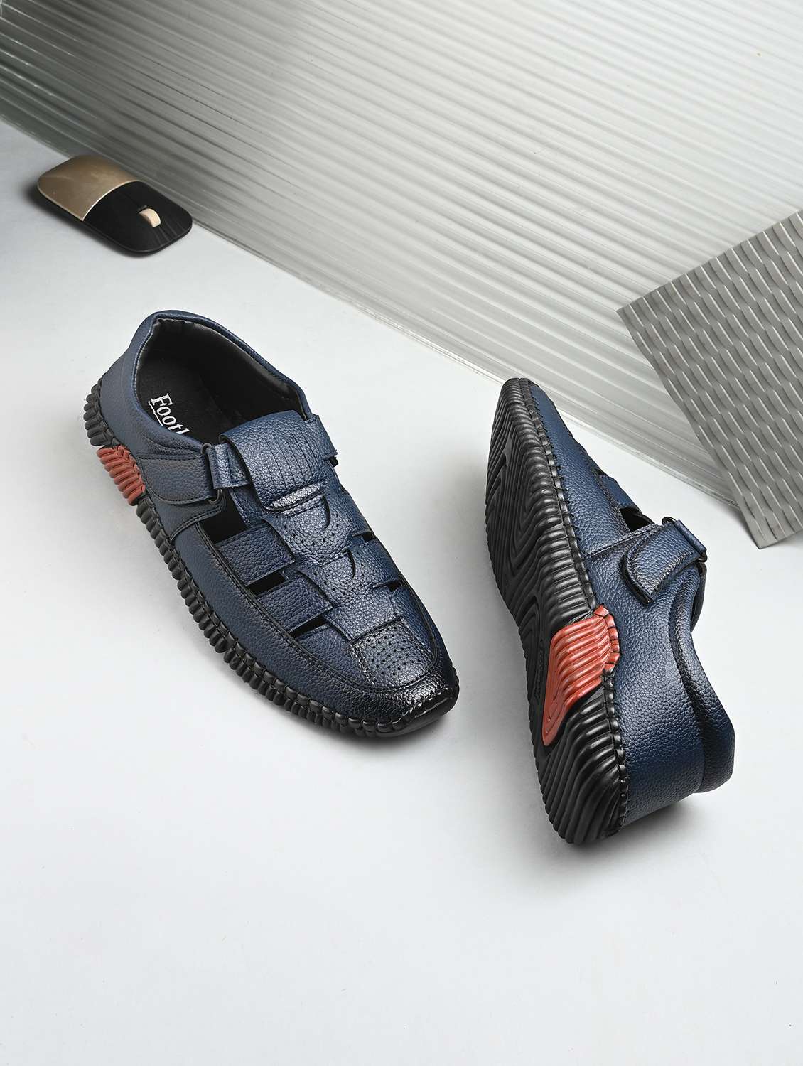 men blue fisherman sandal