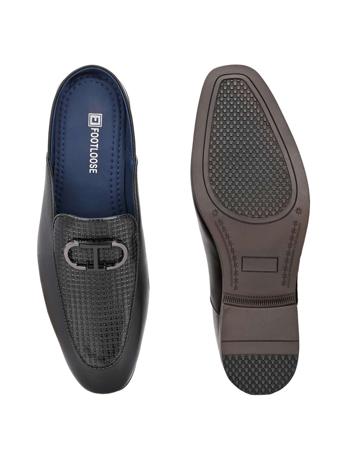 men black slip on mule - 22107641 - Standard Image - 5