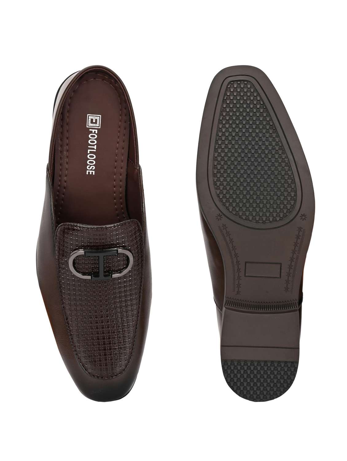 men brown slip on mule - 22107642 - Standard Image - 5