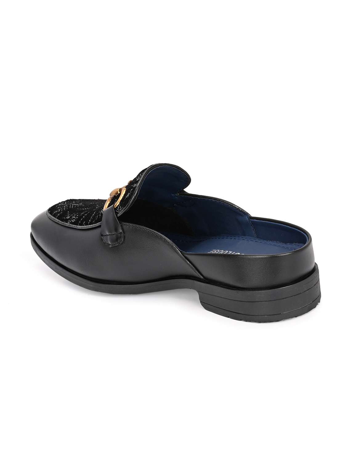 men black slip on mule - 22107643 - Standard Image - 3