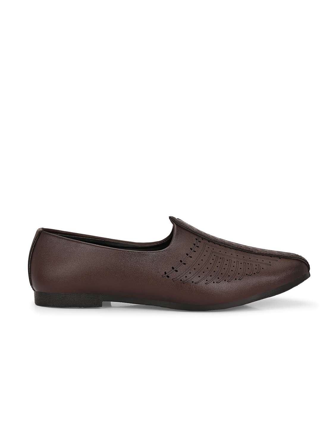 men brown slip on juti - 22107645 -  Standard Image - 3