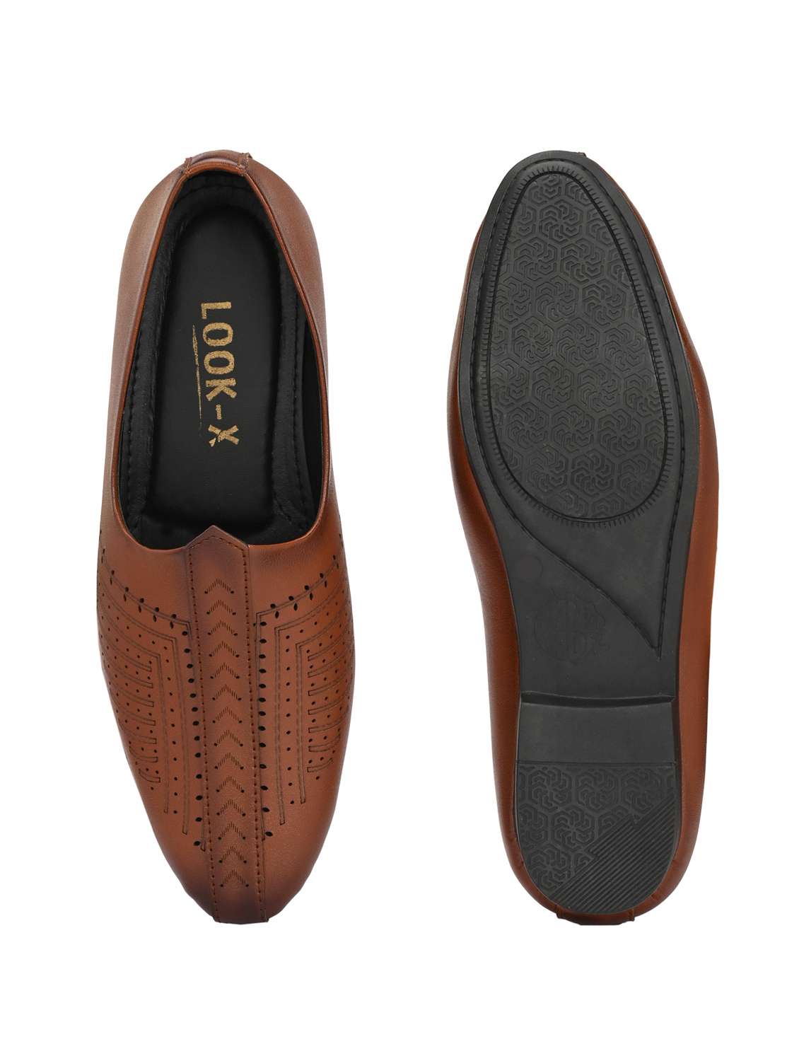 men tan slip on juti - 22107646 -  Standard Image - 5