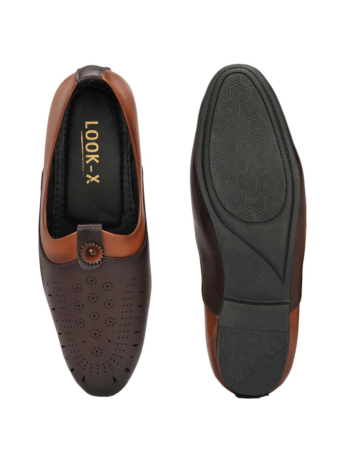 menn brown slip on juti - 22107647 -  Standard Image - 5