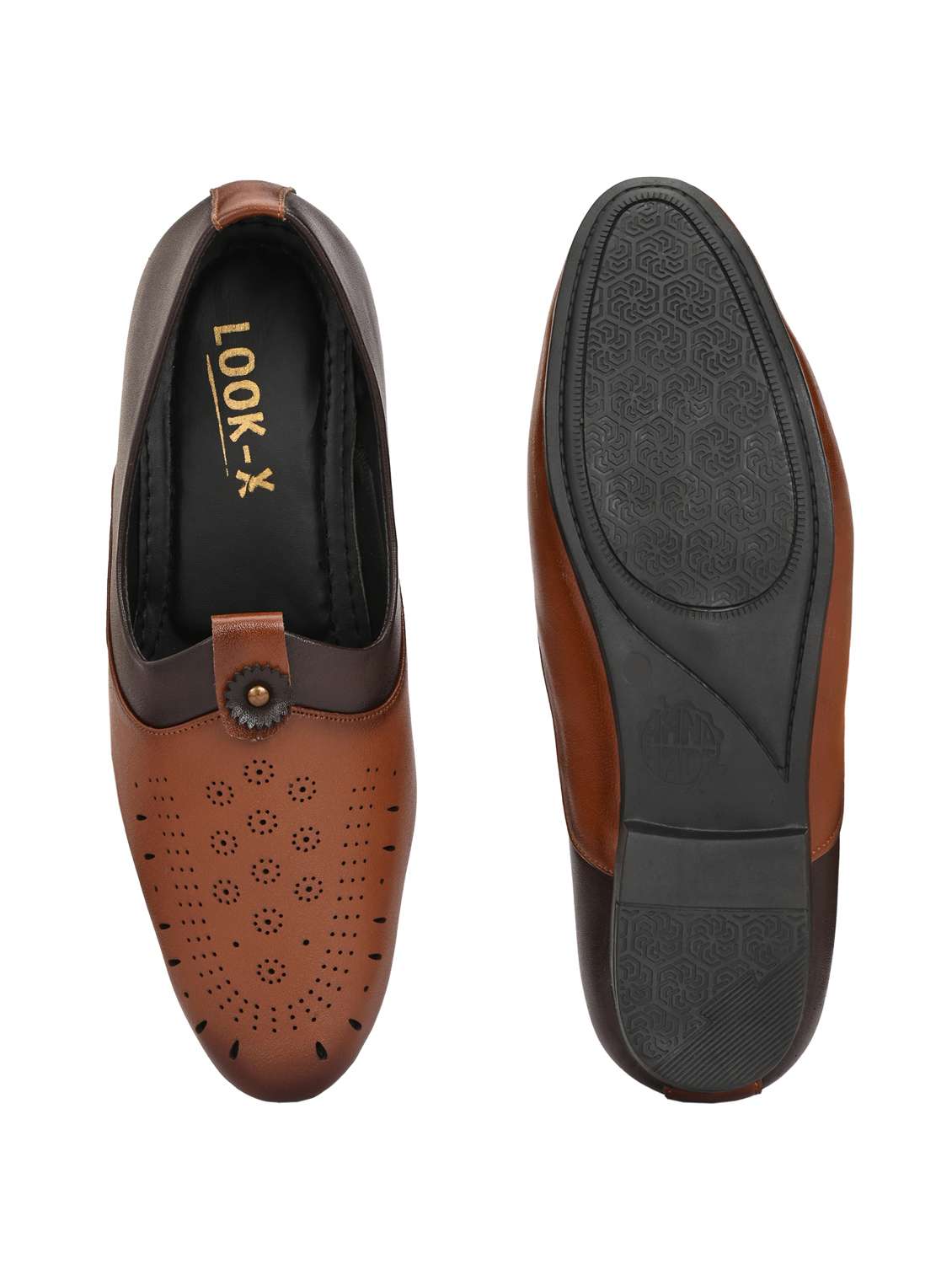 men tan slip on juti - 22107648 -  Standard Image - 5