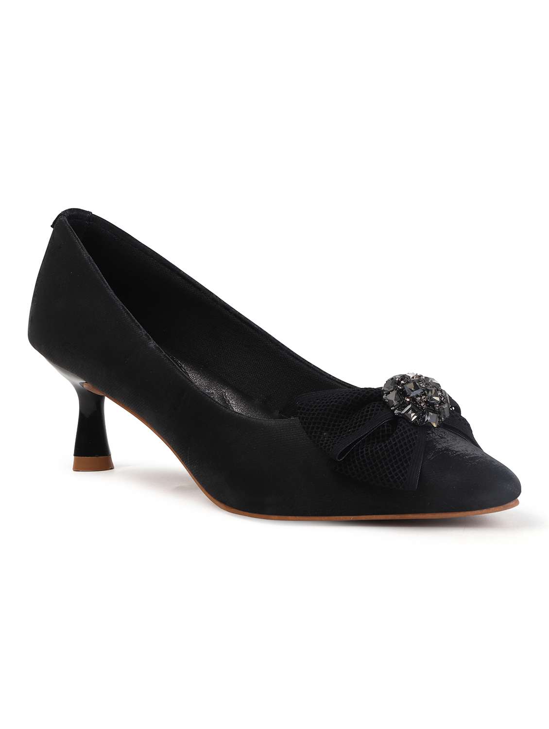 women black slip on pump - 22107657 - Standard Image - 3