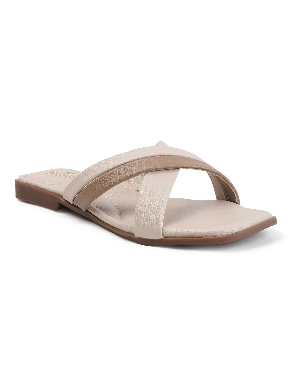 women solid slip on flat sandal - 22107667 -  Standard Image - 3