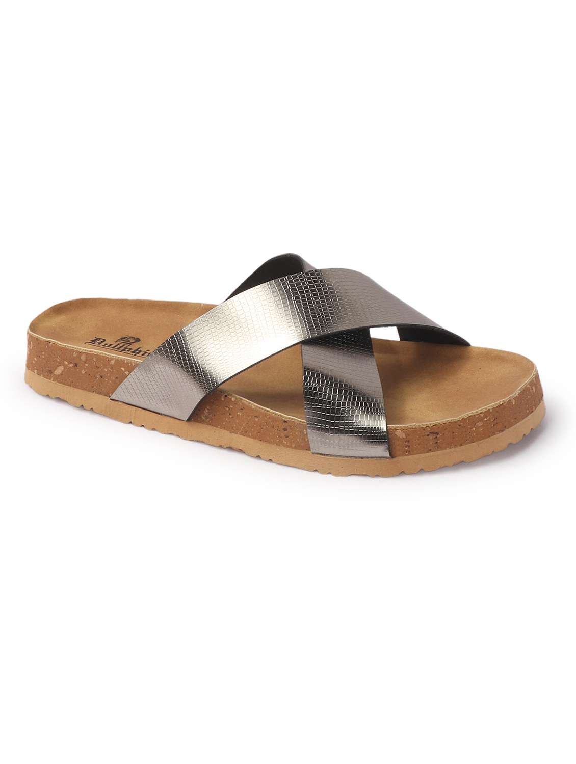 women solid slip on flat sandal - 22107672 - Standard Image - 3