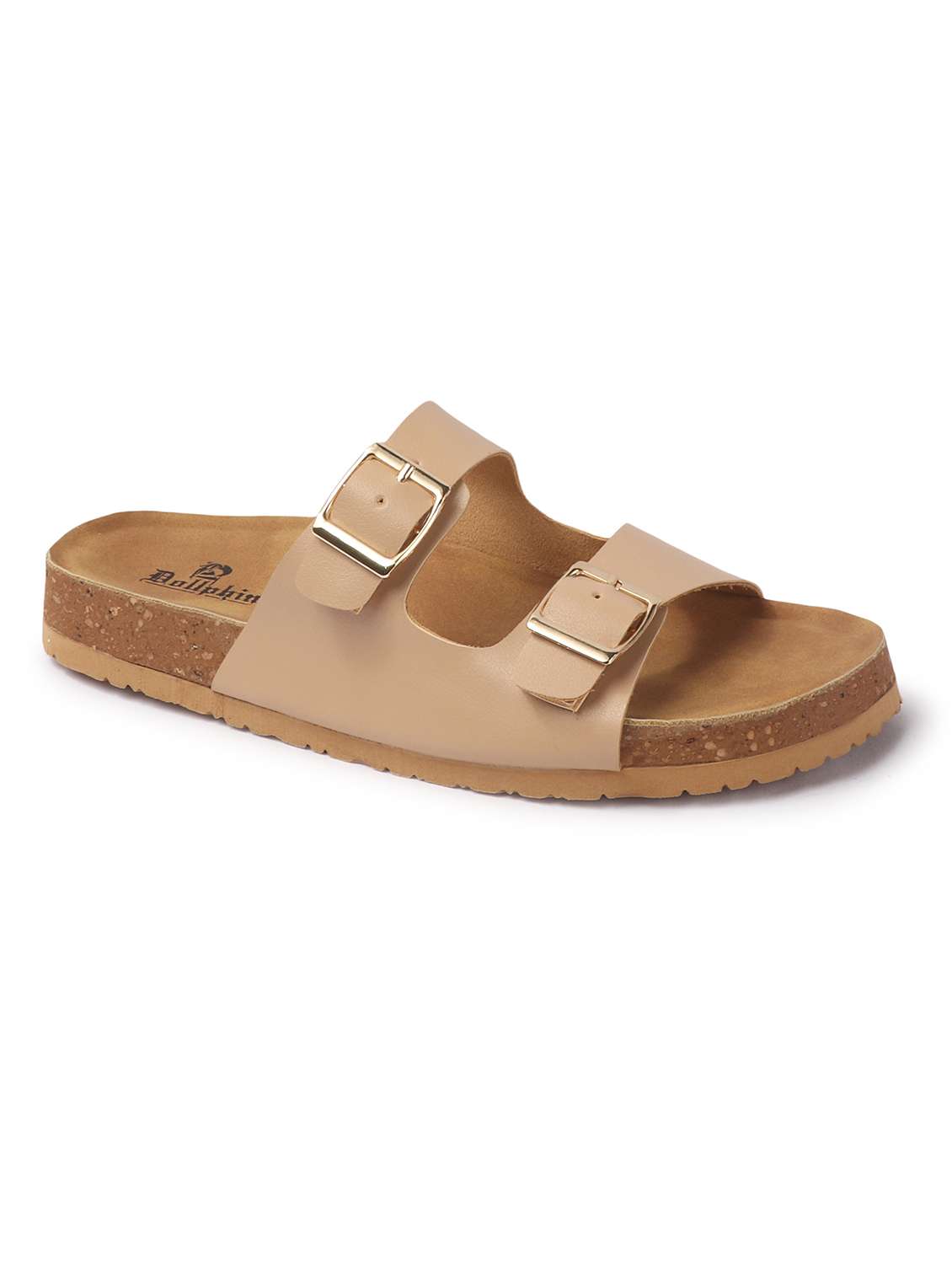 women solid slip on flat sandal - 22107676 - Standard Image - 3