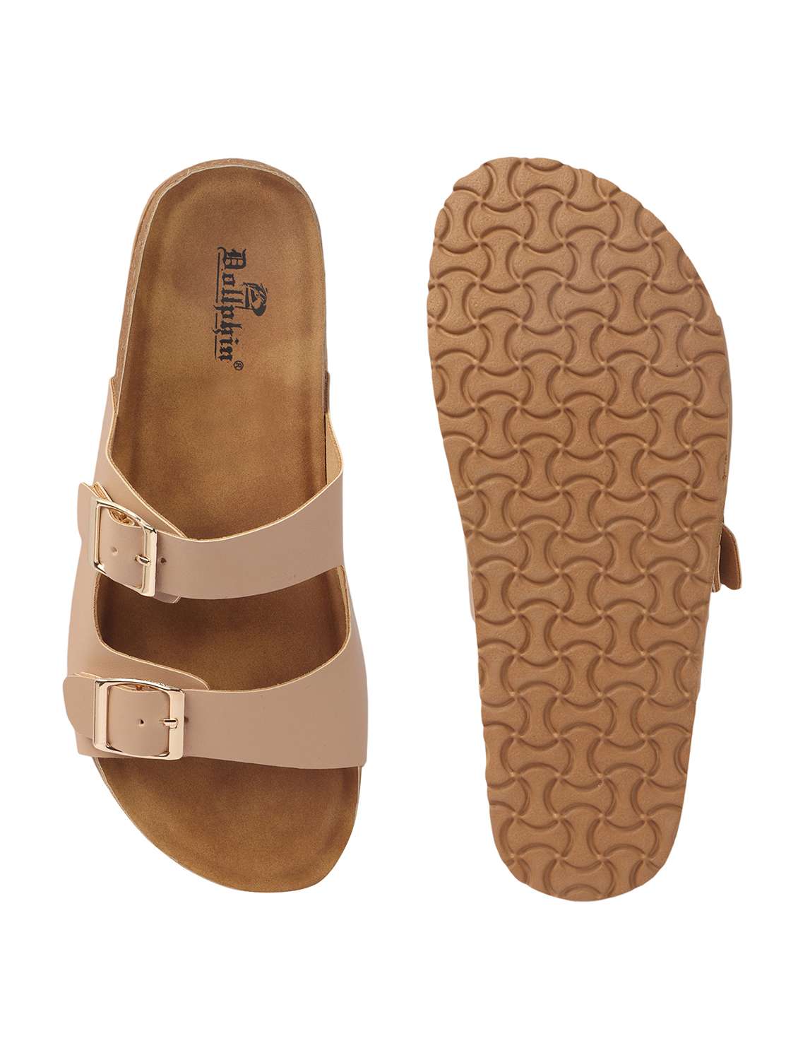 women solid slip on flat sandal - 22107676 - Standard Image - 5