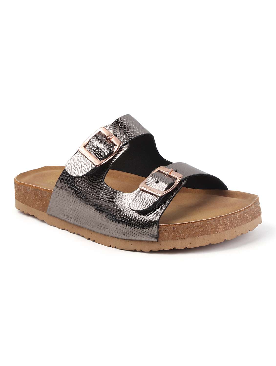 women solid slip on flat sandal - 22107678 - Standard Image - 3