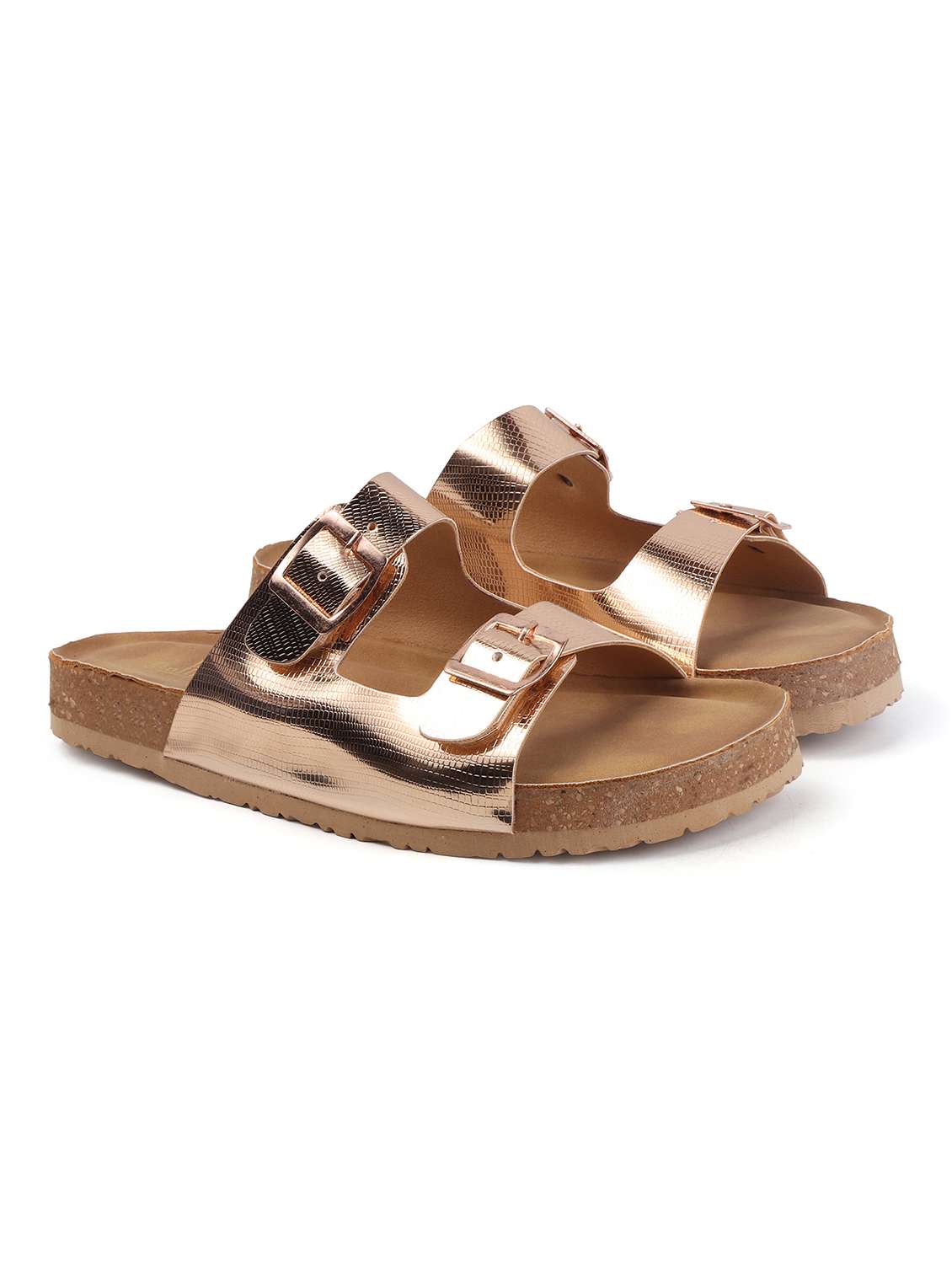 women solid slip on flat sandal - 22107680 - Standard Image - 3