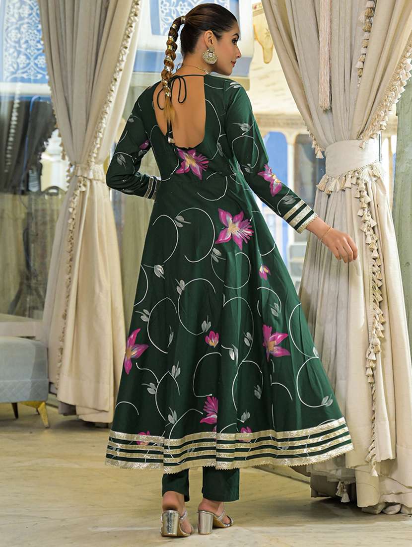 women floral printed long sleeve kurta pant with dupatta set - 22107703 -  Standard Image - 3
