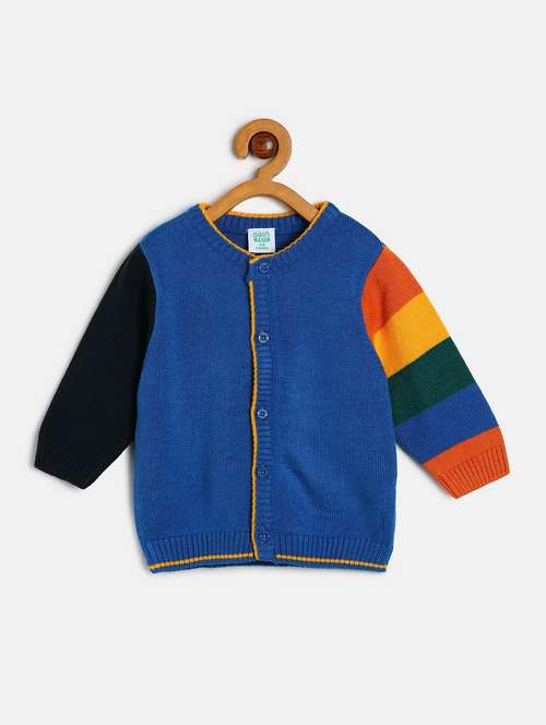 boys color blocked long sleeve sweater - 22107741 -  Standard Image - 0