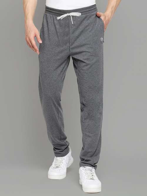 men solid mid rise full length track pant - 22107761 -  Standard Image - 0