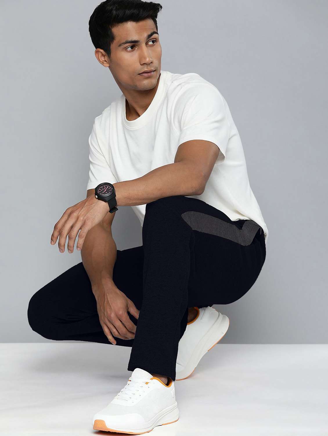 men side taped mid rise full length track pant - 22107765 -  Standard Image - 3