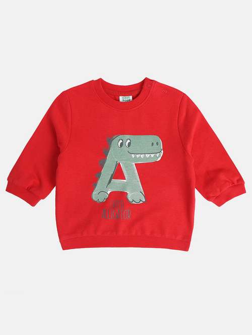 boy long sleeve front print sweatshirt - 22107768 -  Standard Image - 0