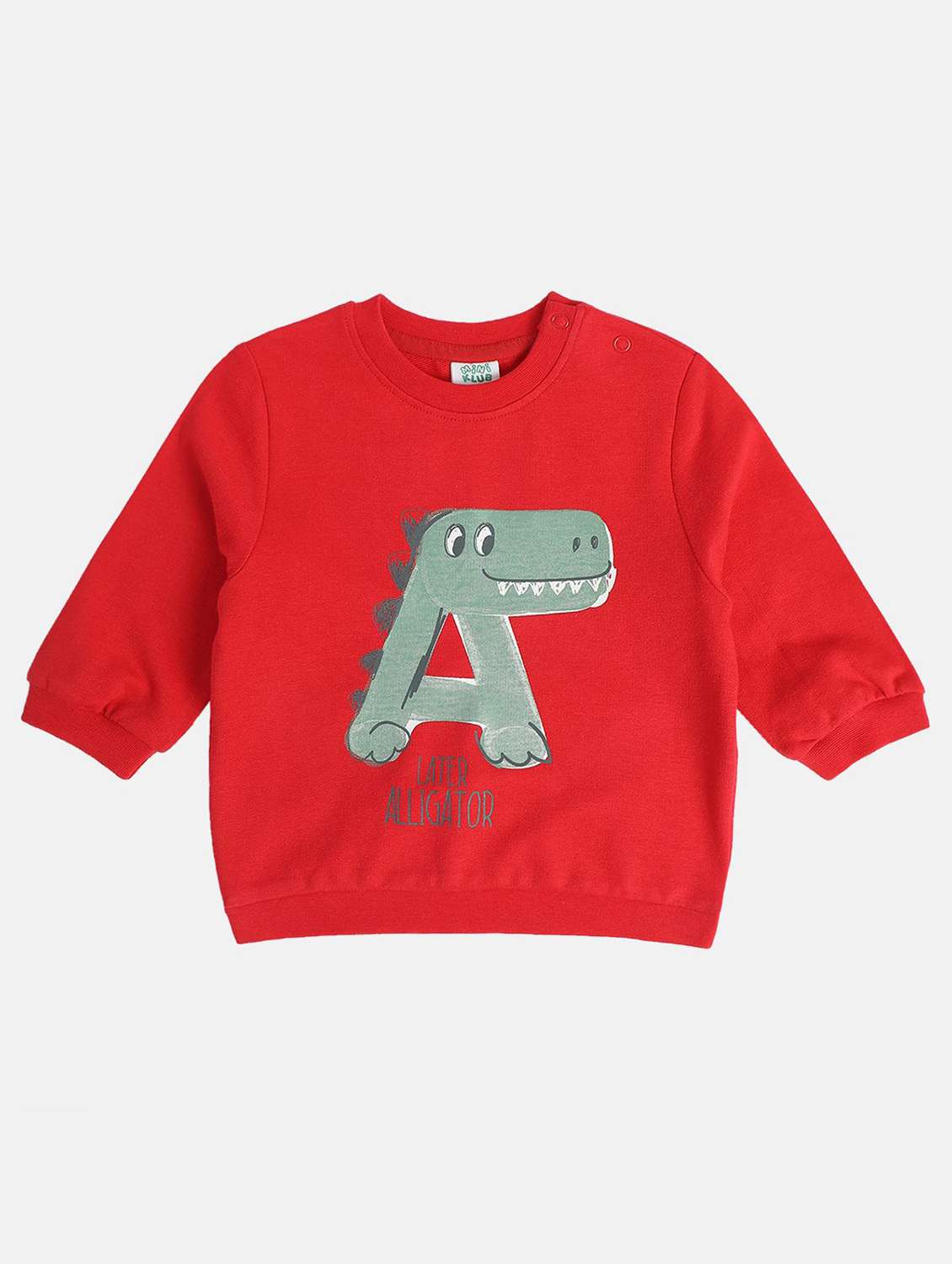 boy long sleeve front print sweatshirt