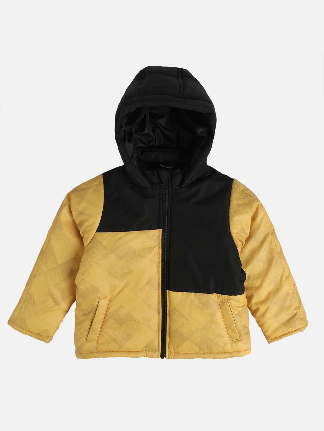 boy long sleeve quilted hooded jackets