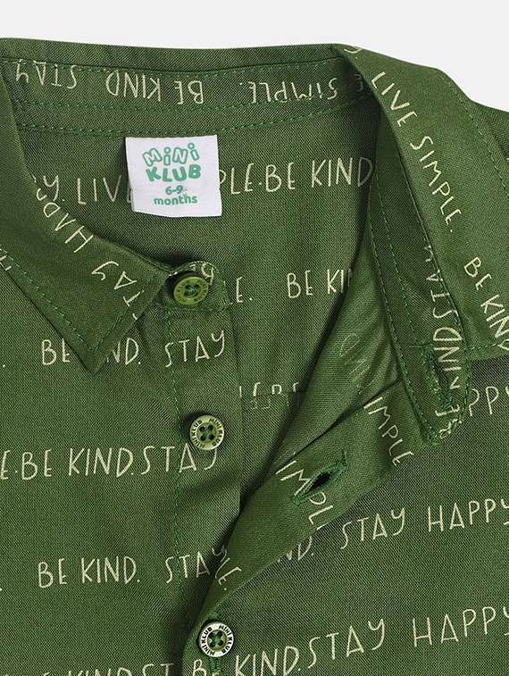 boys printed long sleeve collared shirt - 22107844 -  Standard Image - 3