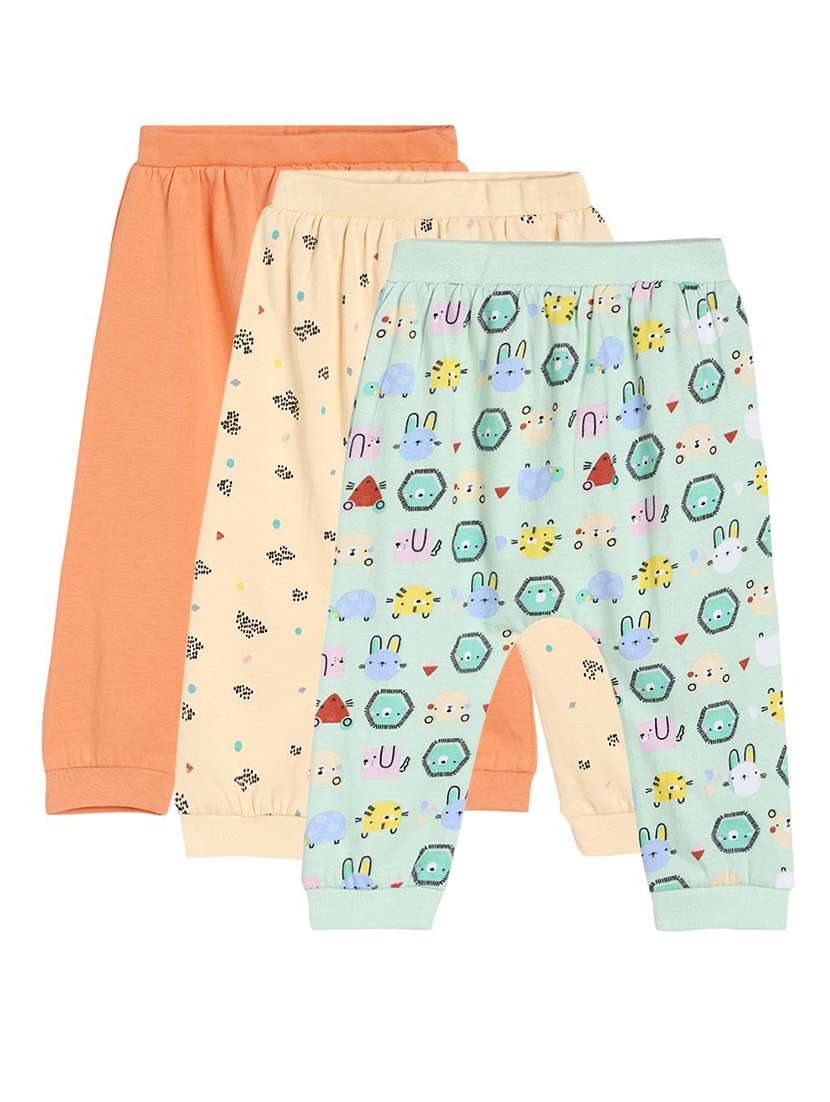 boys pack of 3 printed winterwear jogger