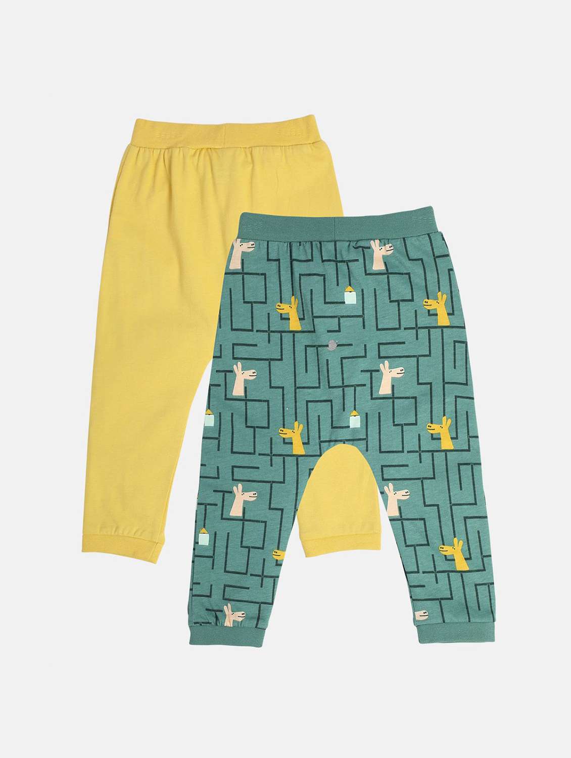 boys pack of 2 printed winterwear jogger