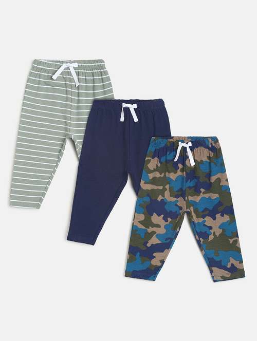 boys pack of 3 printed winterwear pyjama - 22107976 -  Standard Image - 0