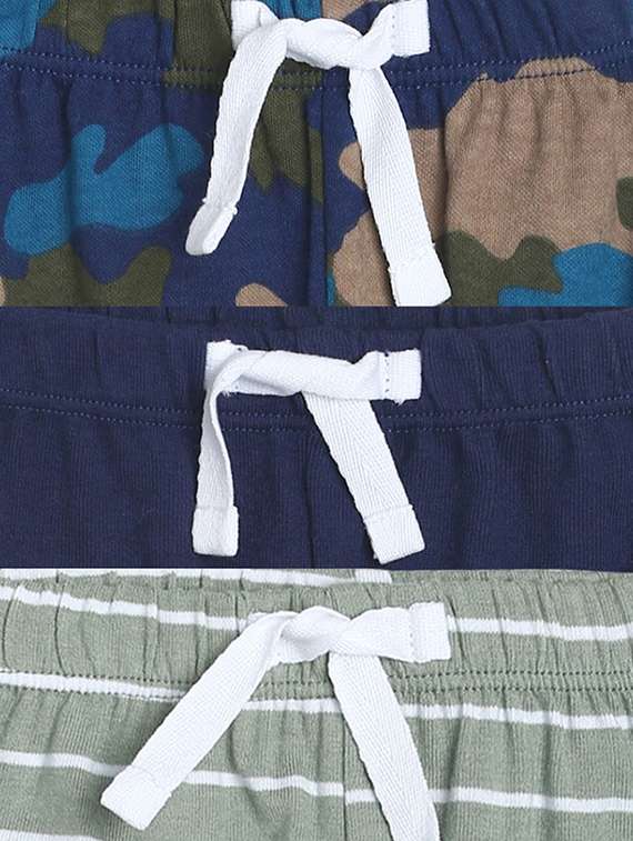 boys pack of 3 printed winterwear pyjama - 22107976 -  Standard Image - 5