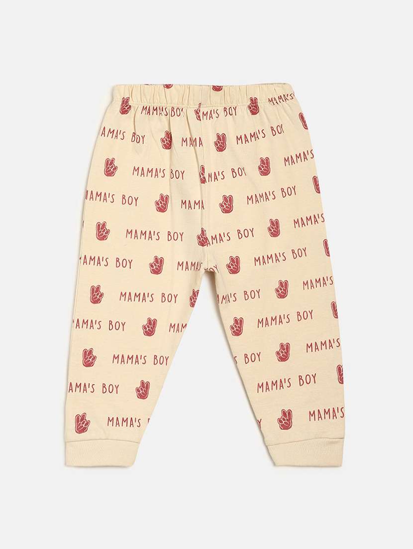 boys pack of 3 printed winterwear jogger - 22107983 -  Standard Image - 3