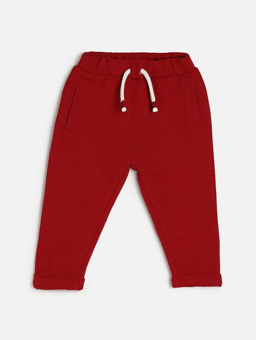 boys solid mid rise pyjama