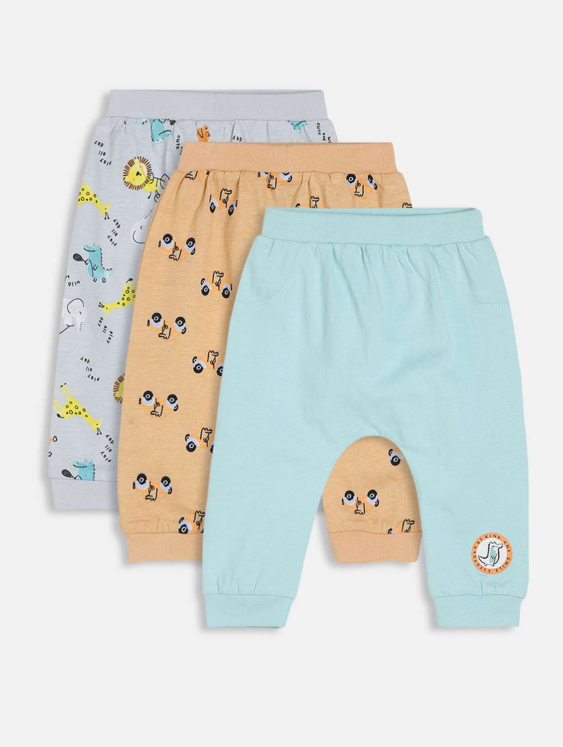 boys pack of 3 printed winterwear jogger - 22107994 - Zoom Image - 0