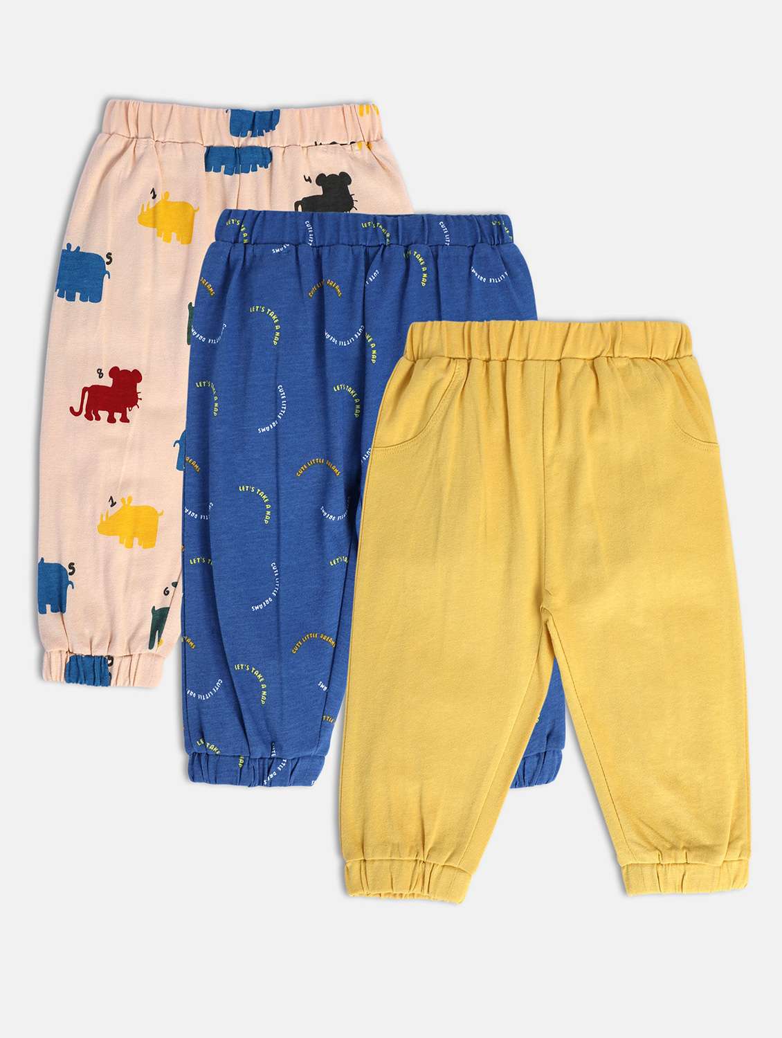 boys pack of 3 printed winterwear jogger