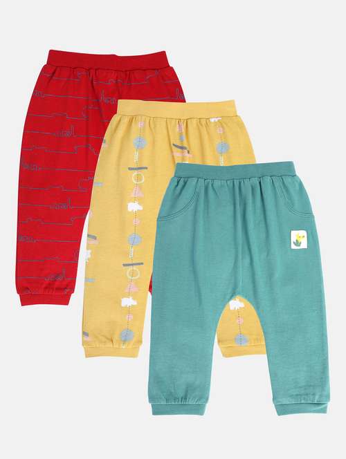 boys pack of 3 printed winterwear jogger - 22108013 -  Standard Image - 0