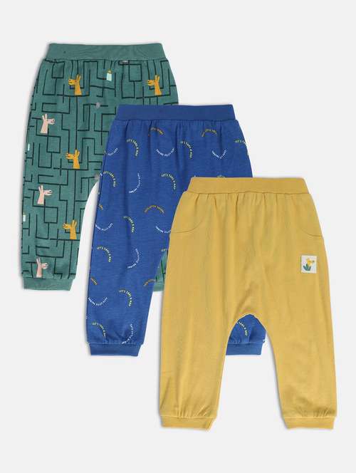 boys pack of 3 printed winterwear jogger - 22108014 -  Standard Image - 0