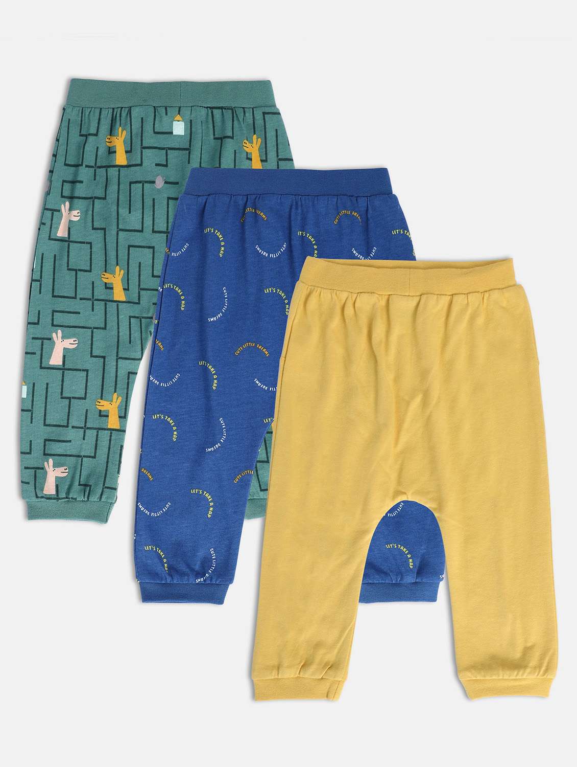 boys pack of 3 printed winterwear jogger - 22108014 -  Standard Image - 3