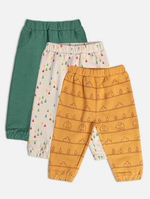 boys pack of 3 printed winterwear jogger - 22108022 -  Standard Image - 0