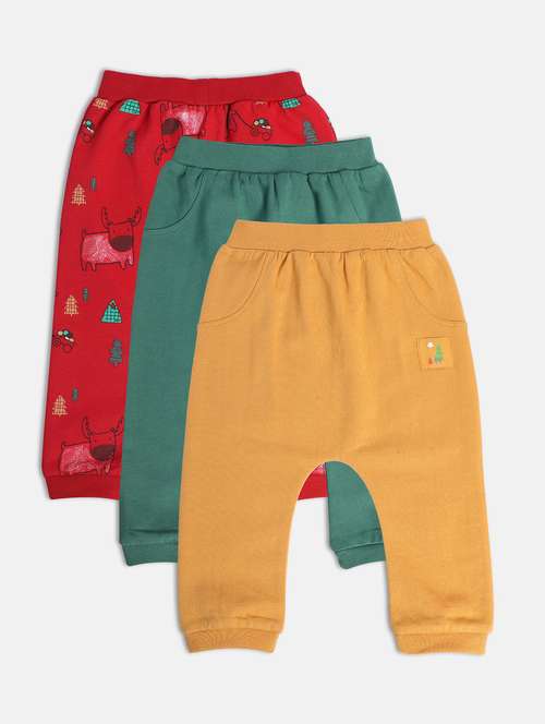 boys pack of 3 printed winterwear jogger - 22108023 -  Standard Image - 0