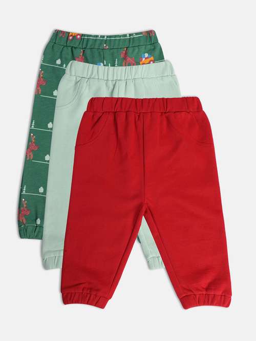 boys pack of 3 printed winterwear jogger - 22108029 -  Standard Image - 0
