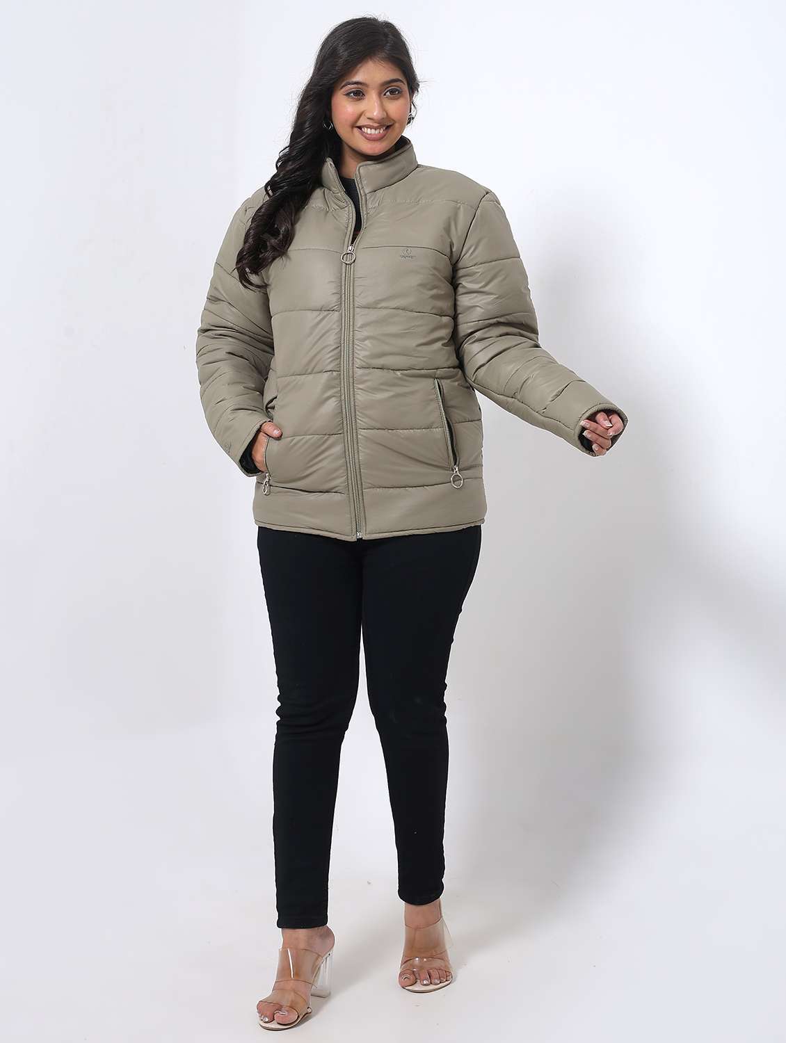 women printed long sleeve quilted jacket - 22108146 -  Standard Image - 3