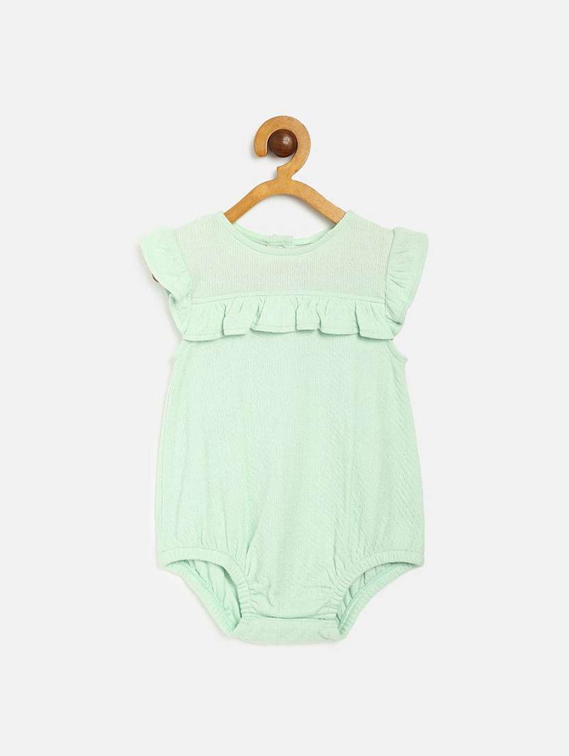 girls floral printed round neck playsuit with skirt - 22108217 -  Standard Image - 3