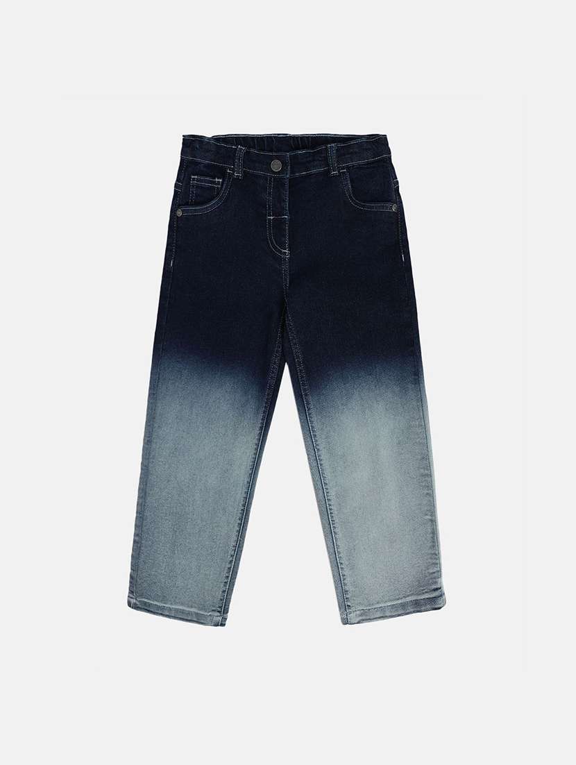 girls washed mid rise relaxed fit jeans